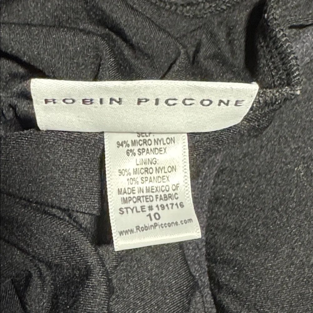 ROBIN PICCONE AVA KNOT ONE PIECE Size 10 in Black EUC 119 - Picture 9 of 10